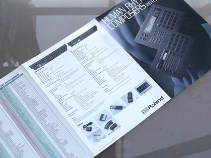 Roland-Late 80s promo lit R-8, S-770 etc